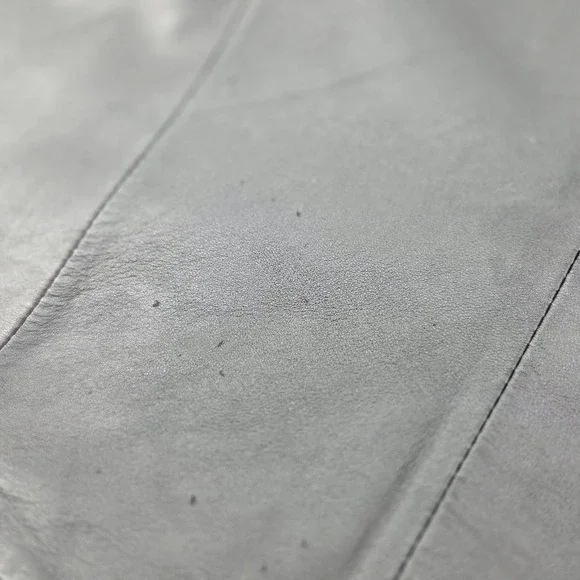 Coldwater Creek Black Leather Floral Embroidered Vest Women's XL Moto Boho - Picture 6 of 7